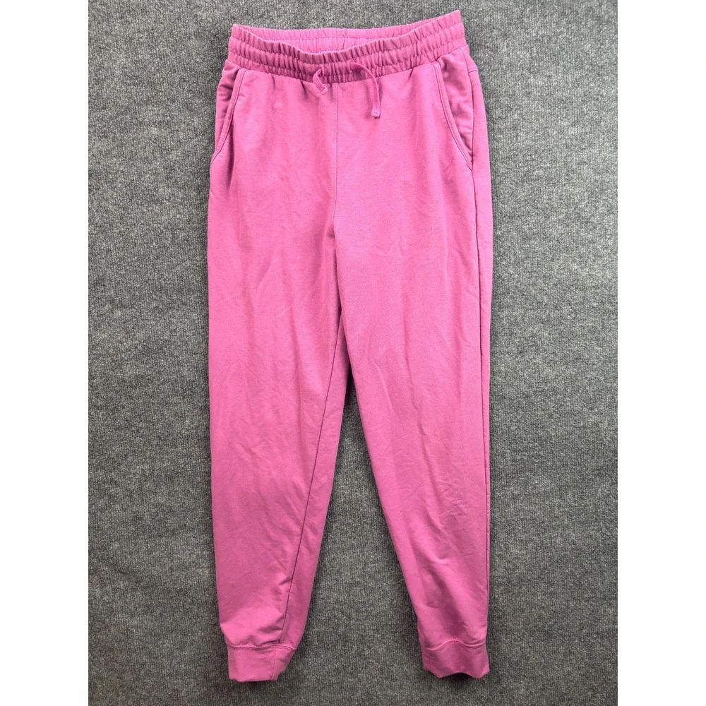 Nike Yoga Dri-FIT Joggers Womens S Pink Sweatpants Tapered Pockets CZ9128-622